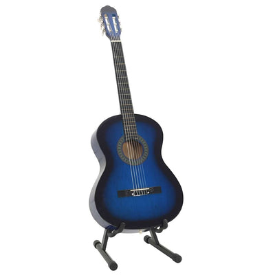 Vidaxl 12-teiliges Gitarrenset klassischer Anfänger 4 4 39 Blau