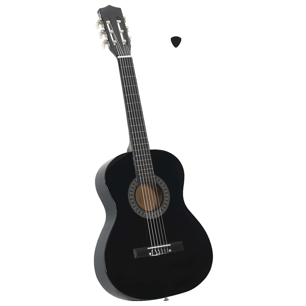 Vidaxl Gitarre Classic Anfänger und Kinder 3 4 36 Schwarz
