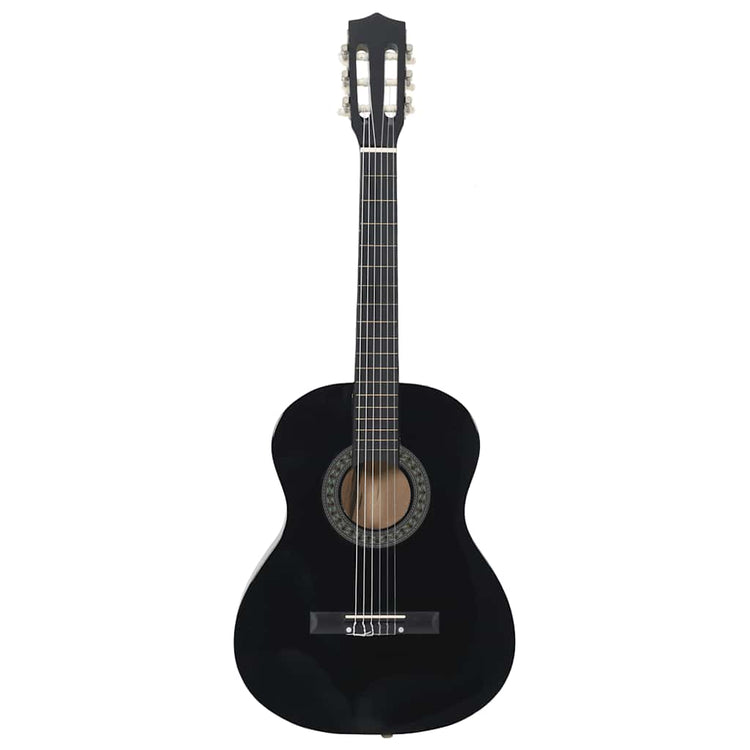 Vidaxl 8-teilige Gitarrenset Klassiker Anfänger 3 4 36 Schwarz