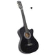 Vidaxl -Gitarrenausschnitt mit 6 Saiten Western Classic 38 Schwarz