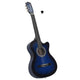 Vidaxl Gitarrenausschnitt mit 6 Saiten Western Classic 38 getönt Blau