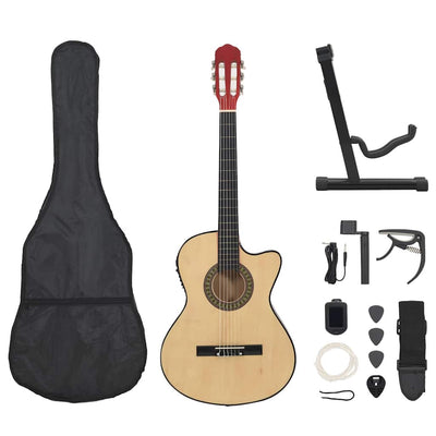 Vidaxl 12-teilige Gitarrenset mit Equalizer und 6 Saiten Western