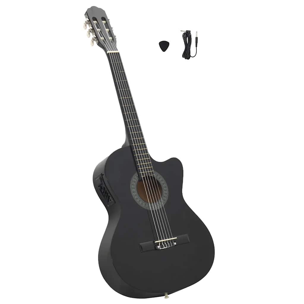 Vidaxl Gitarrenausschnitt mit Equalizer 6 Sneeds Western Classic Schwarz