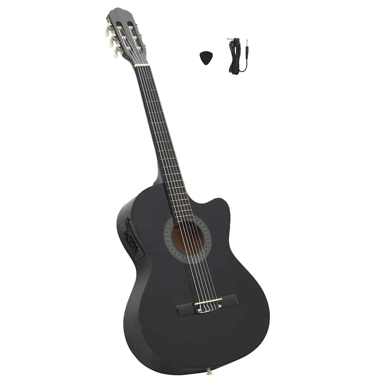 Vidaxl Gitarrenausschnitt mit Equalizer 6 Sneeds Western Classic Schwarz