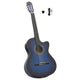 Vidaxl Gitarrenausschnitt mit Equalizer 6 Saiten Western Classic Blue