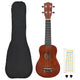 Vidaxl ukuleleset mit Tasche für Kinder Sopran 21 '' Darkhout Colored