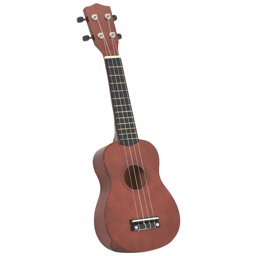 Vidaxl ukuleleset mit Tasche für Kinder Sopran 21 '' Darkhout Colored