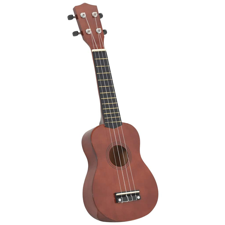 Vidaxl ukuleleset mit Tasche für Kinder Sopran 21 '' Darkhout Colored