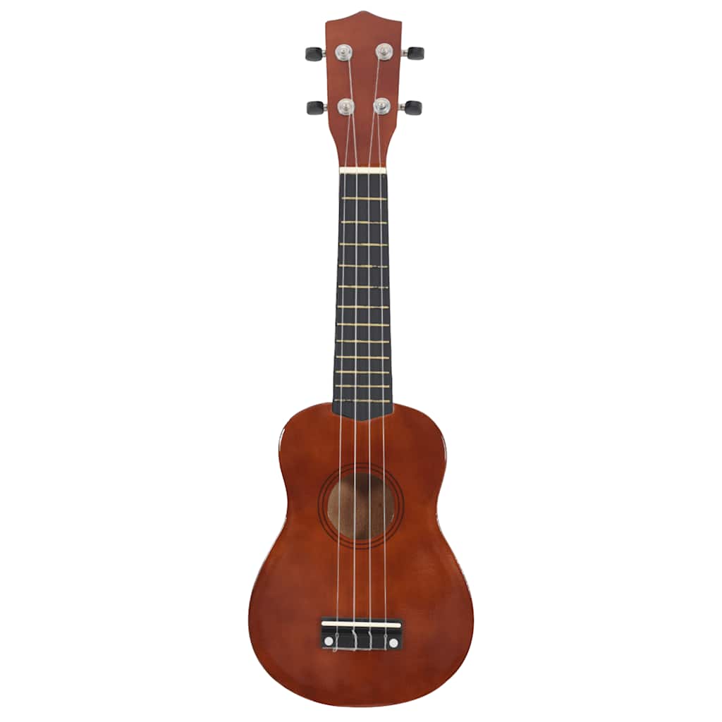Vidaxl ukuleleset mit Tasche für Kinder Sopran 21 '' Darkhout Colored