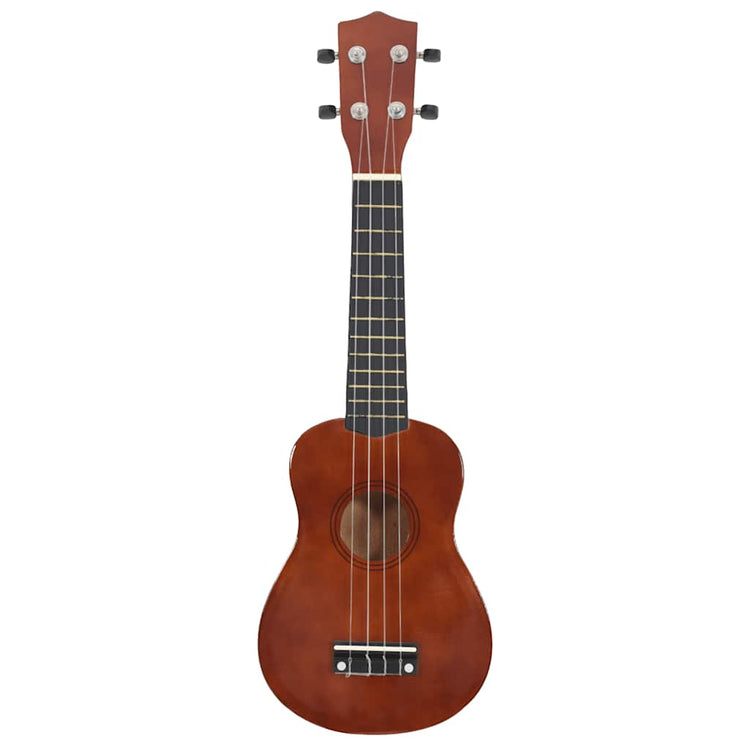 Vidaxl ukuleleset mit Tasche für Kinder Sopran 21 '' Darkhout Colored