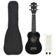 Vidaxl ukuleleset mit Tasche für Kinder Sopran 21 '' schwarz