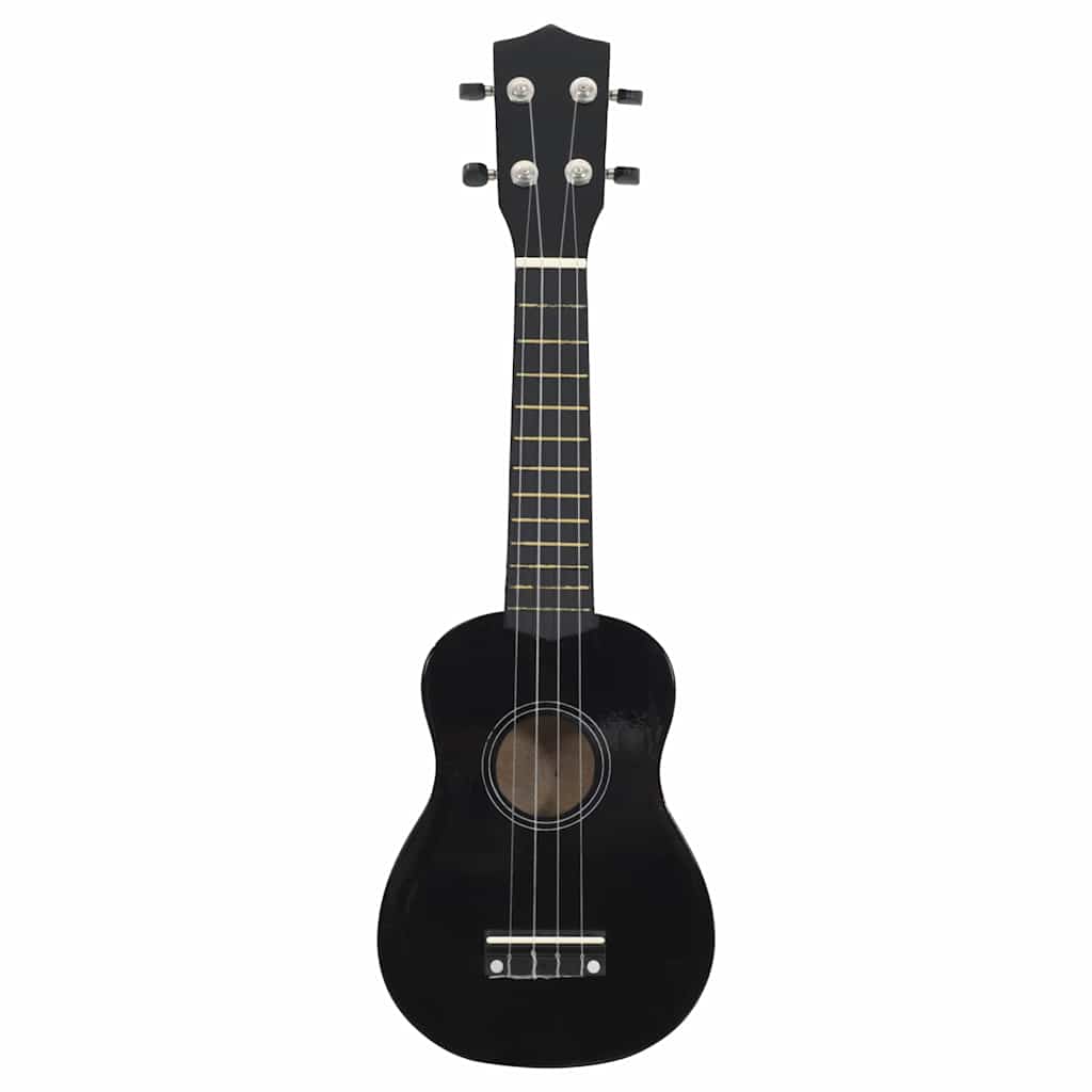 Vidaxl ukuleleset mit Tasche für Kinder Sopran 21 '' schwarz