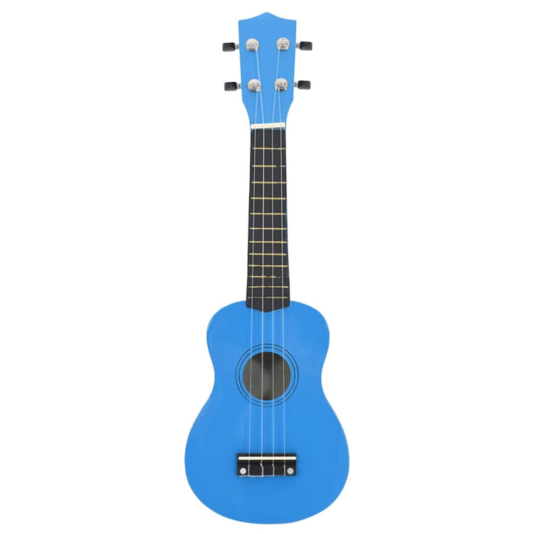 Vidaxl ukuleleset mit Tasche für Kinder Sopran 21 '' Blau