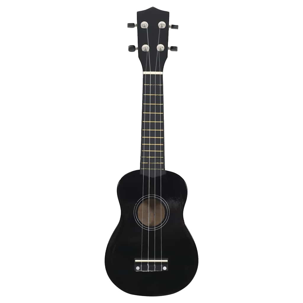 Vidaxl ukuleleset mit Tasche für Kinder Sopran 23 '' schwarz