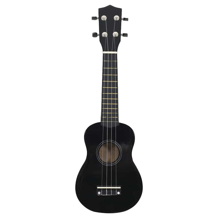 Vidaxl ukuleleset mit Tasche für Kinder Sopran 23 '' schwarz