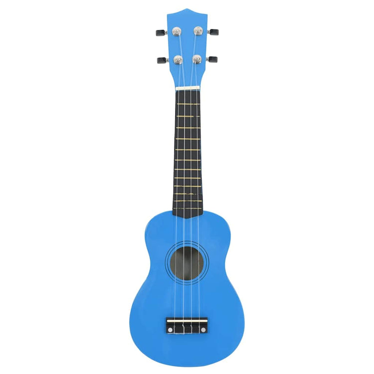 Vidaxl ukuleleset mit Tasche für Kinder Sopran 23 '' Blau