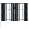 Vidaxl -Port Doppel 306x250 cm Stahl Anthrazit