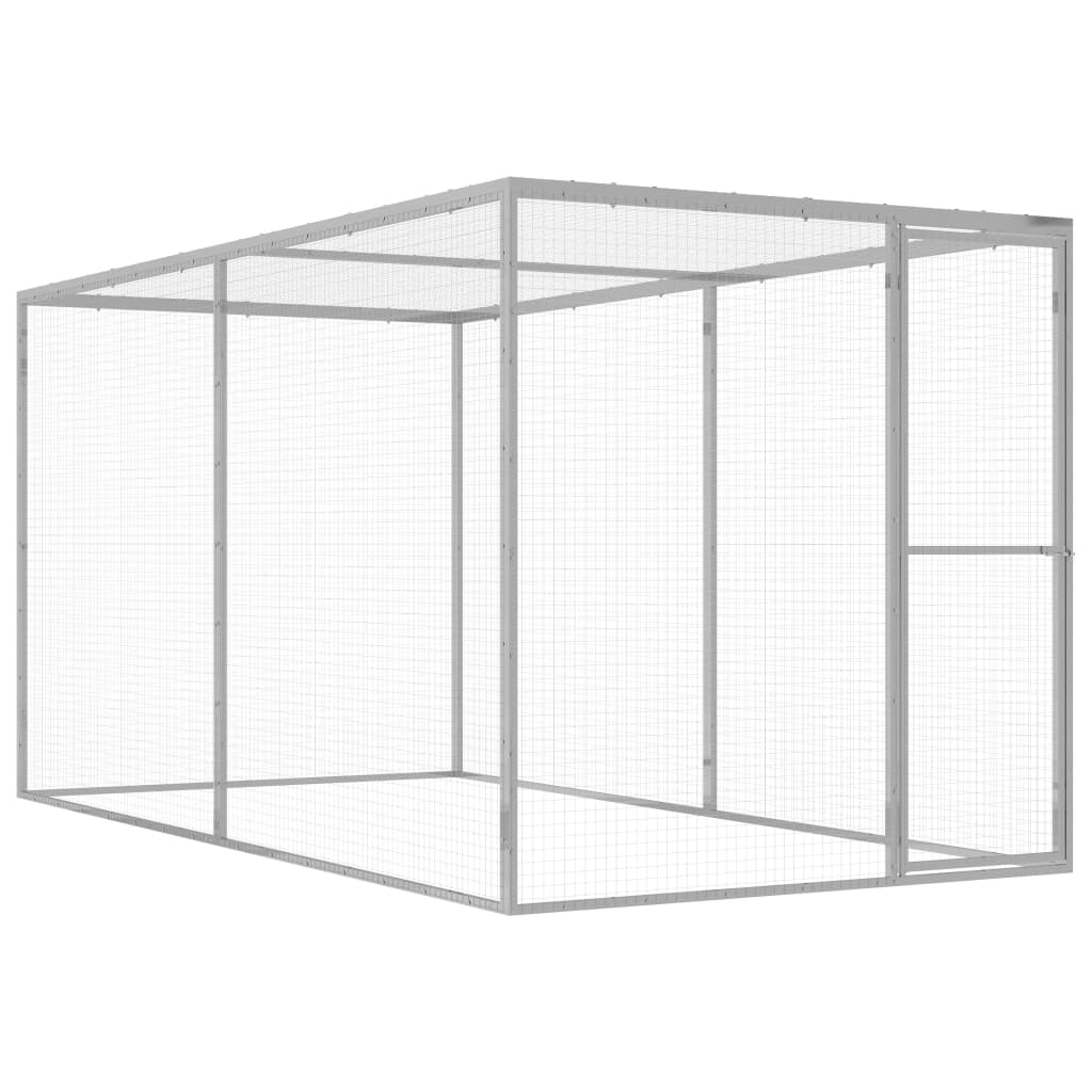 VIDAXL -Katzenkäfig 3x1.5x1,5 M verzinkte Stahl