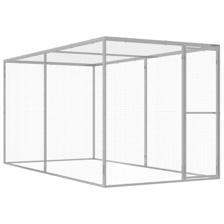 VIDAXL -Katzenkäfig 3x1.5x1,5 M verzinkte Stahl