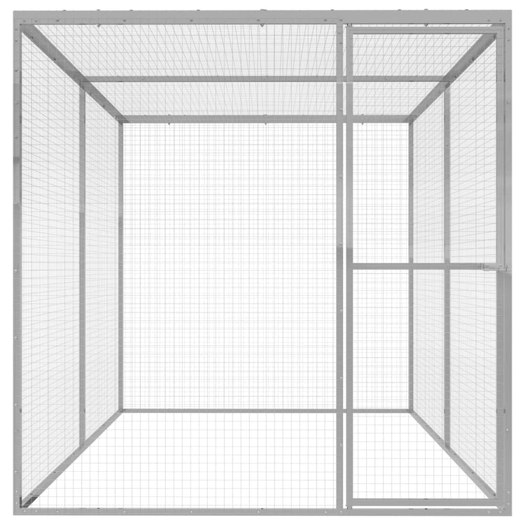 VIDAXL -Katzenkäfig 3x1.5x1,5 M verzinkte Stahl
