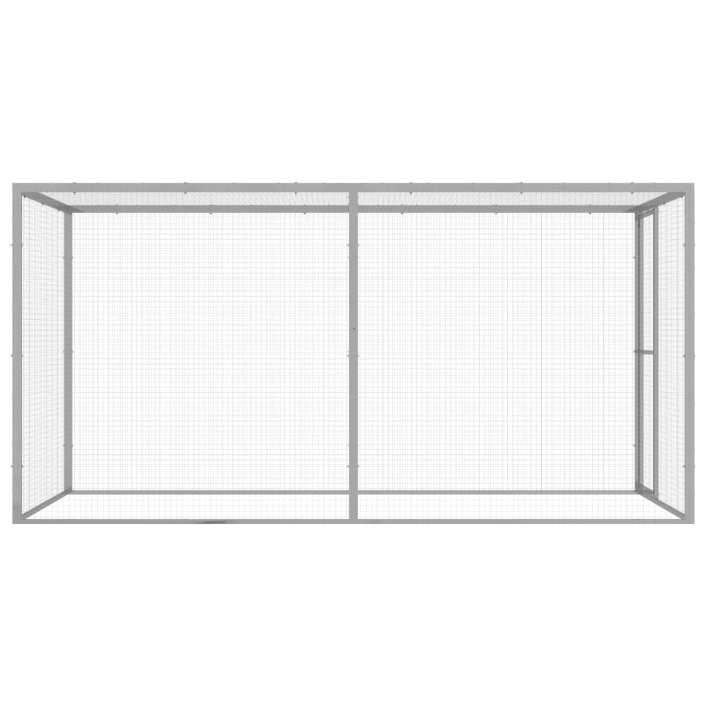 VIDAXL -Katzenkäfig 3x1.5x1,5 M verzinkte Stahl