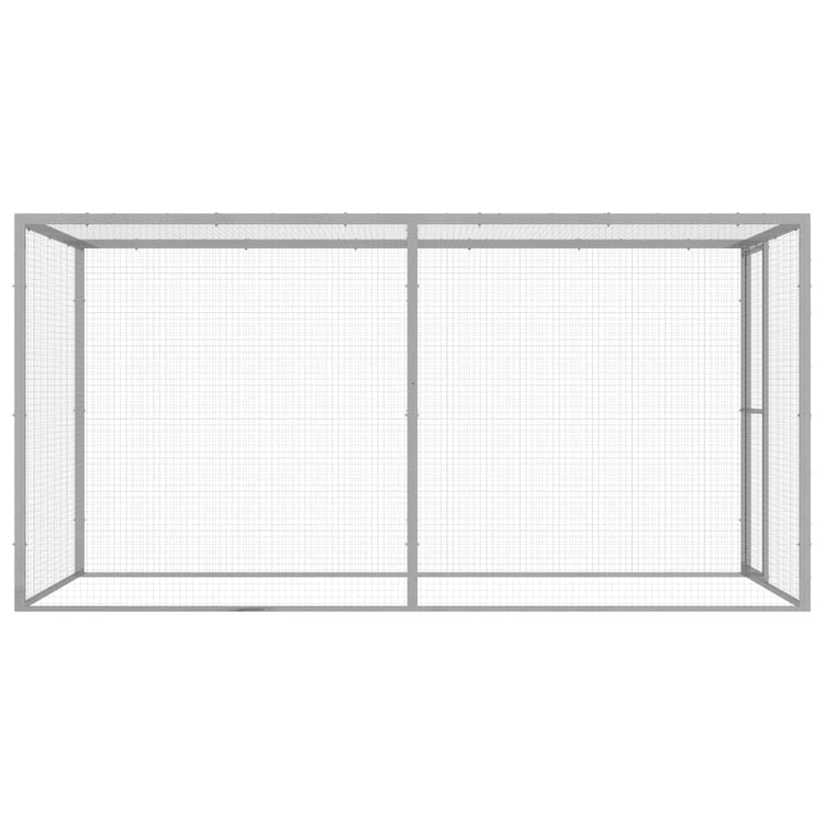 VIDAXL -Katzenkäfig 3x1.5x1,5 M verzinkte Stahl
