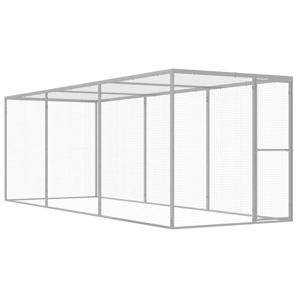 VIDAXL -Katzenkäfig 4.5x1.5x1,5 M verzinkte Stahl