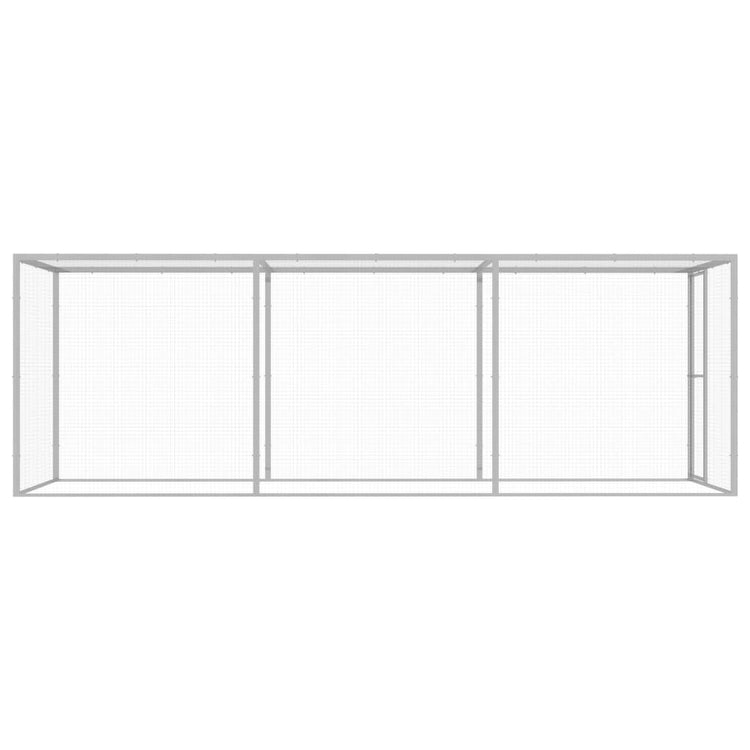 VIDAXL -Katzenkäfig 4.5x1.5x1,5 M verzinkte Stahl