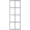 VIDAXL -Schiebetür 76x205 cm Aluminium und ESG -Glas schwarz