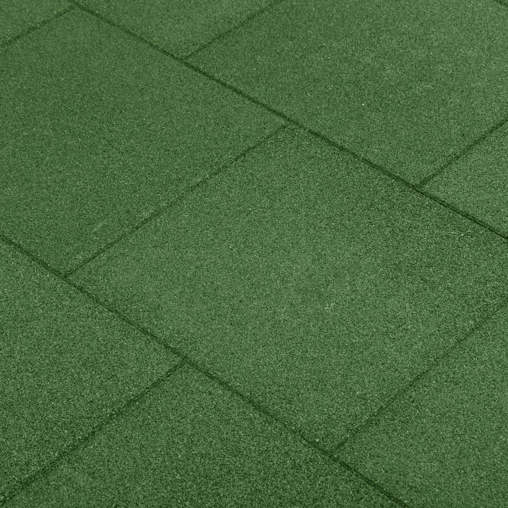 Vidaxl Valt Tiles 12 ST 50 x 50 x 3 cm Gummigrün