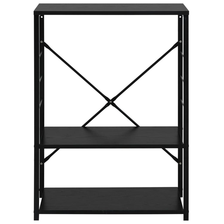 Vidaxl Mikrowellenschrank 60x39.6x79.5 cm verarbeitetes Holz schwarz