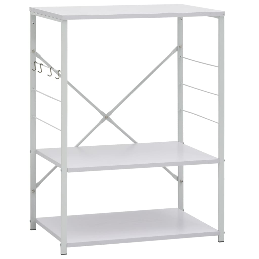 VIDAXL -Mikrowellenschrank 60x39.6x79.5 cm verarbeitetes Holz weiß