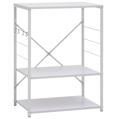 VIDAXL -Mikrowellenschrank 60x39.6x79.5 cm verarbeitetes Holz weiß