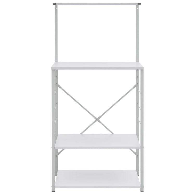 Vidaxl Mikrowellenschrank 60x39.6x123 cm verarbeitetes Holz weiß