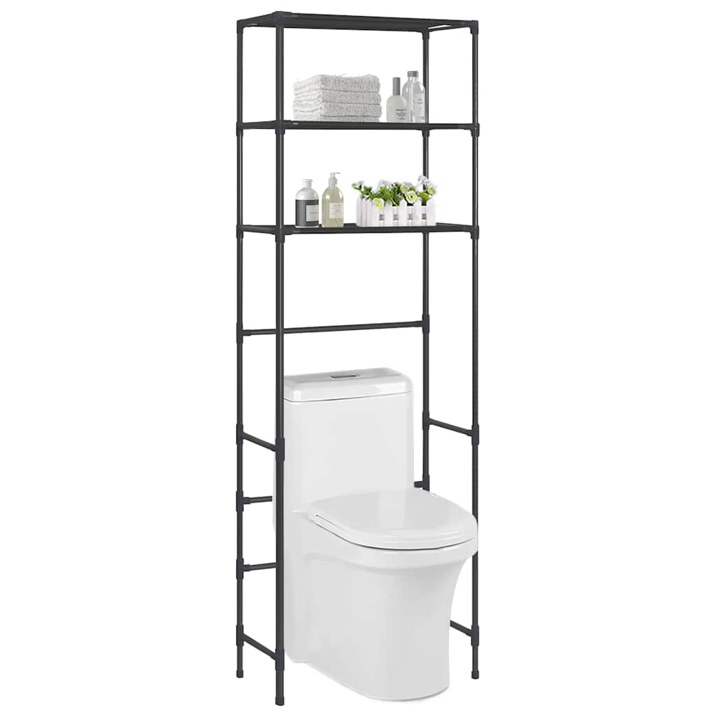 VIDAXL-Speicher für 3-layer 53x28x169 cm Schwarz im Obergeschoss