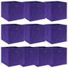 VIDAXL -Speicherboxen 10 PCs 32x32x32 cm Stoff lila lila