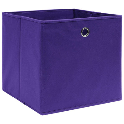 VIDAXL -Speicherboxen 10 PCs 32x32x32 cm Stoff lila lila