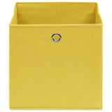VIDAXL -Speicherboxen 4 PCs 32x32x32 cm Stoff gelb - afbeelding 3