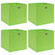 VIDAXL -Speicherboxen 4 PCs 32x32x32 cm Stoff grün