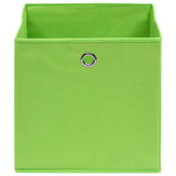 VIDAXL -Speicherboxen 4 PCs 32x32x32 cm Stoff grün - afbeelding 3