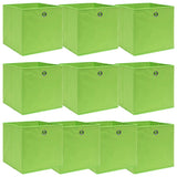 VIDAXL -Speicherboxen 10 PCs 32x32x32 cm Stoff grün - afbeelding 1