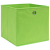 VIDAXL -Speicherboxen 10 PCs 32x32x32 cm Stoff grün