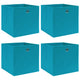 VIDAXL -Speicherboxen 4 PCs 32x32x32 cm Stoff Baby Blau