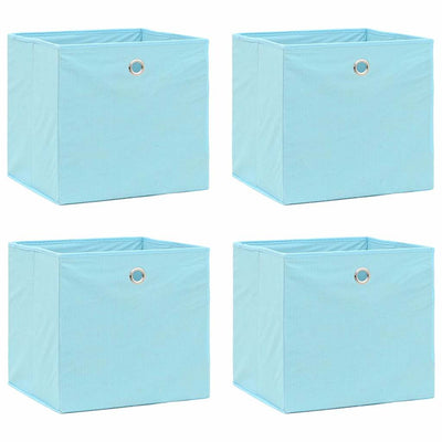 VIDAXL -Speicherboxen 4 PCs 32x32x32 cm Stoff Baby Blau