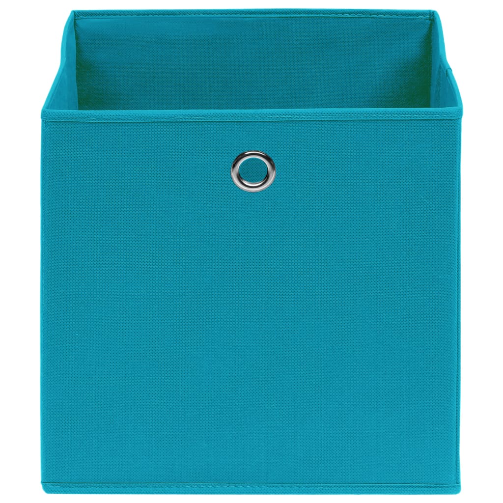VIDAXL -Speicherboxen 4 PCs 32x32x32 cm Stoff Baby Blau