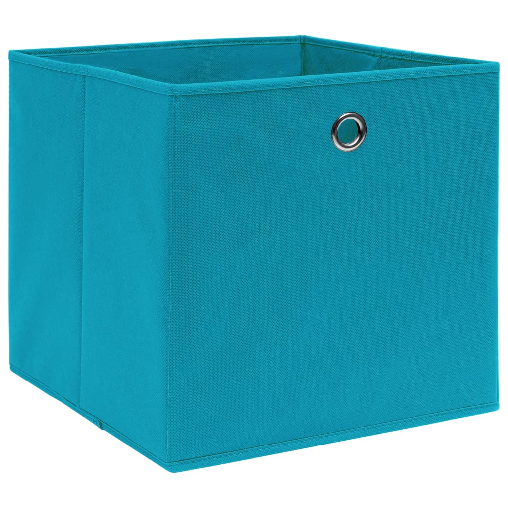 VIDAXL -Speicherboxen 10 PCs 32x32x32 cm Stoff Baby Blau