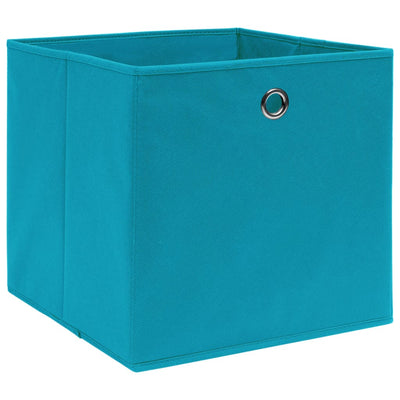 VIDAXL -Speicherboxen 10 PCs 32x32x32 cm Stoff Baby Blau