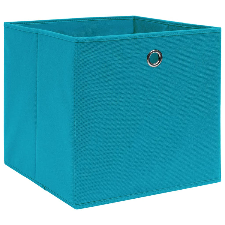VIDAXL -Speicherboxen 10 PCs 32x32x32 cm Stoff Baby Blau