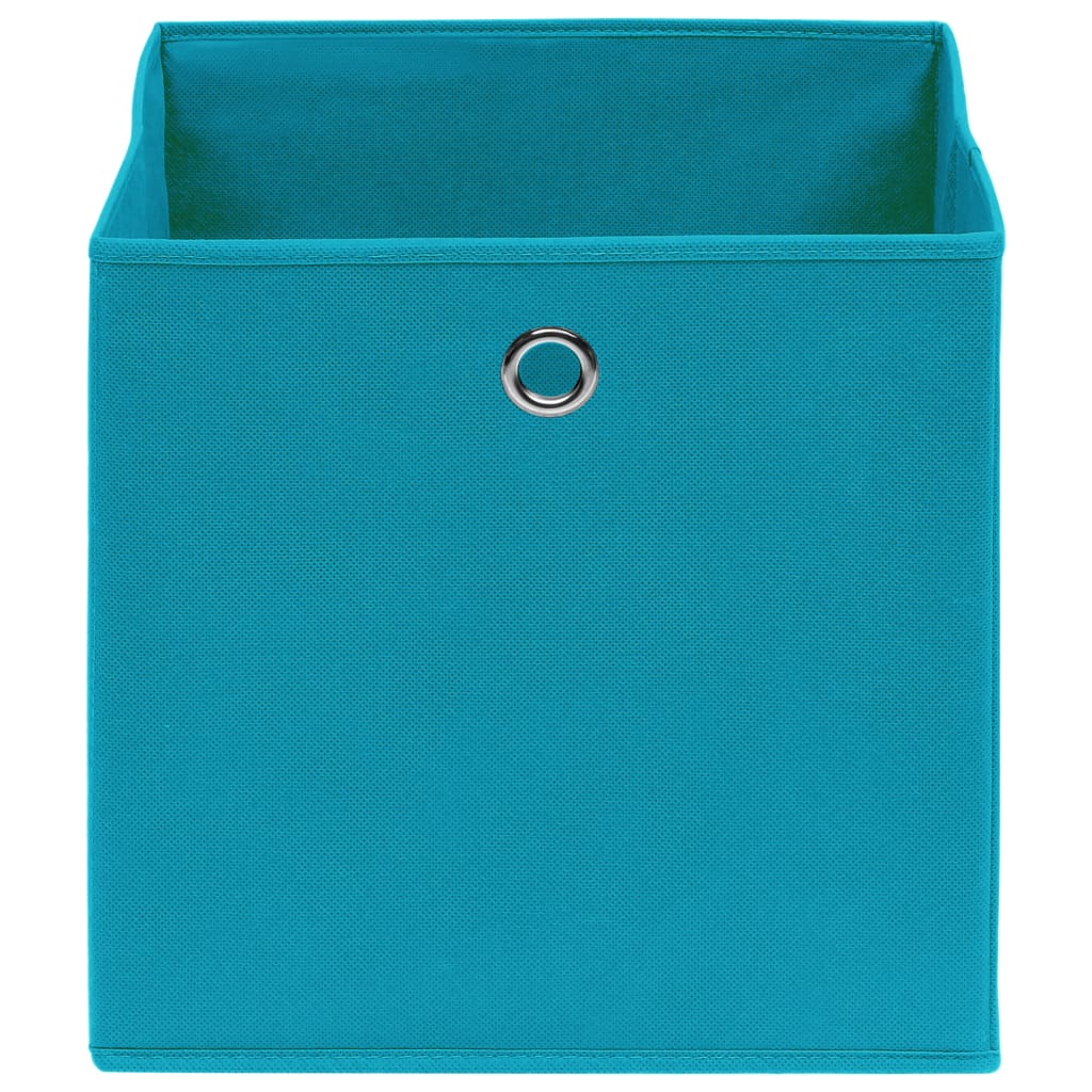 VIDAXL -Speicherboxen 10 PCs 32x32x32 cm Stoff Baby Blau