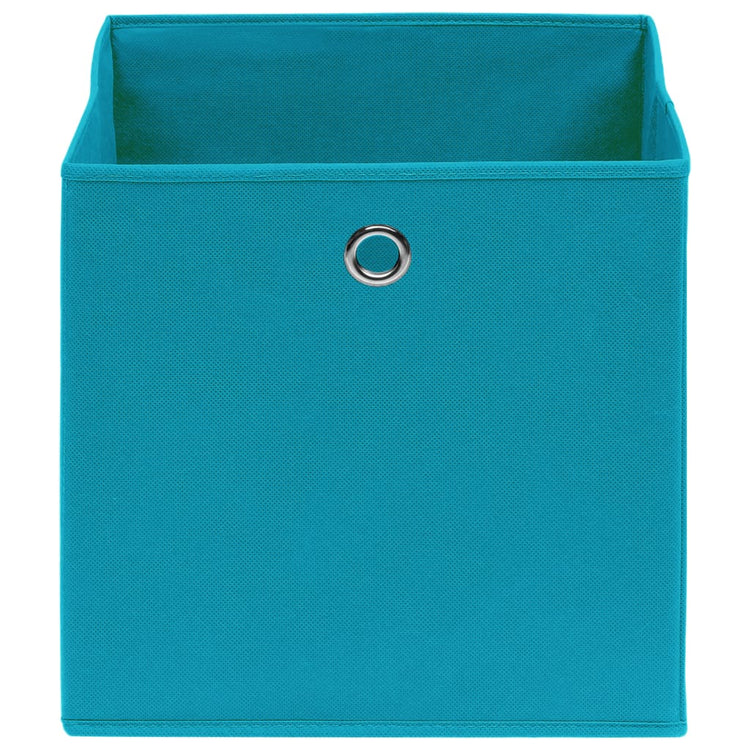 VIDAXL -Speicherboxen 10 PCs 32x32x32 cm Stoff Baby Blau